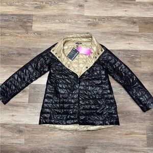 COTES OF LONDON— reversible high shine jacket